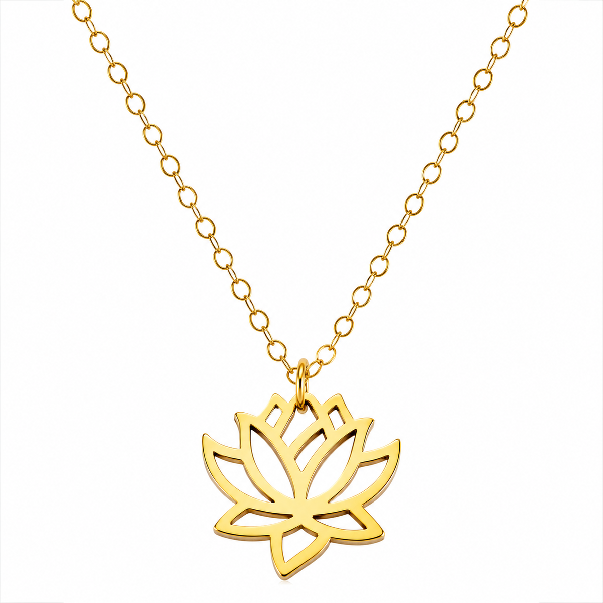 Lotus Flower Charm- Dainty 14k Gold Filled Jewelry