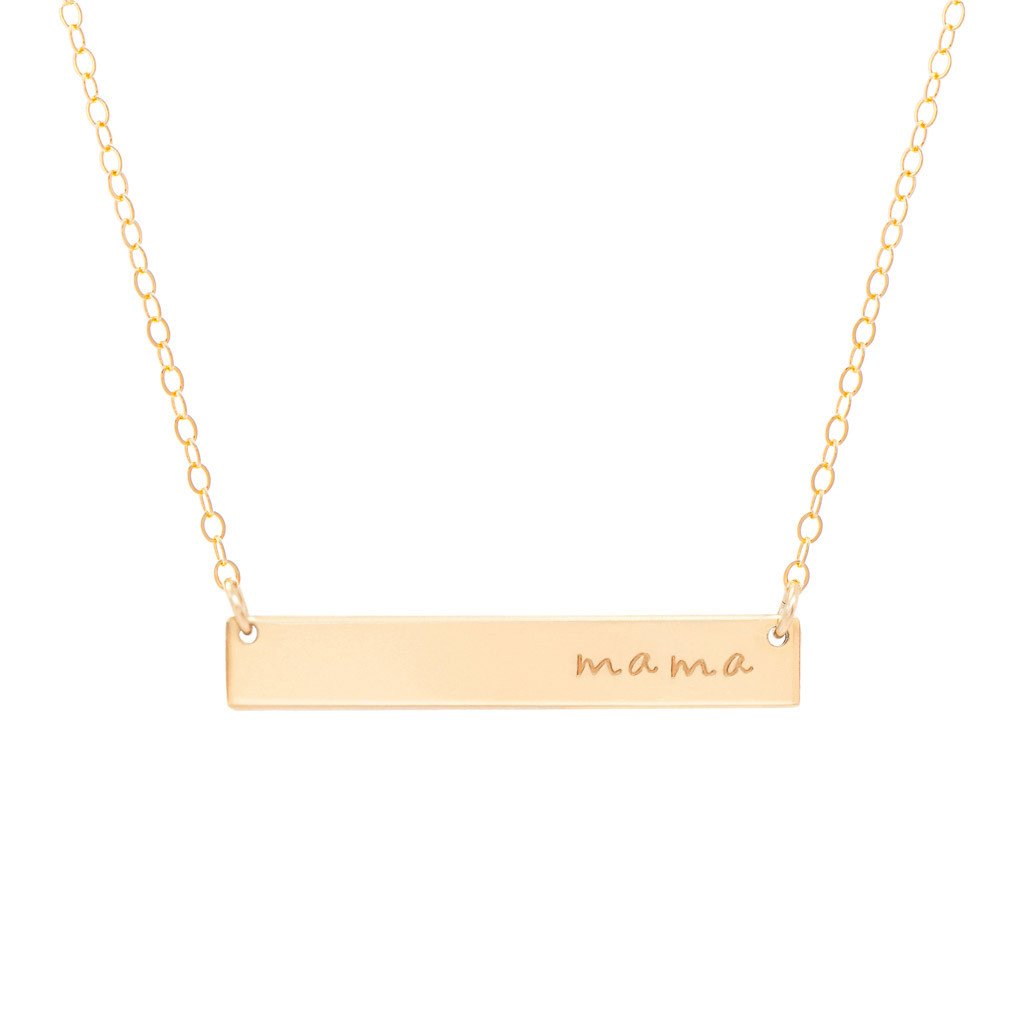 Mama Bar 14k Gold Filled Necklace