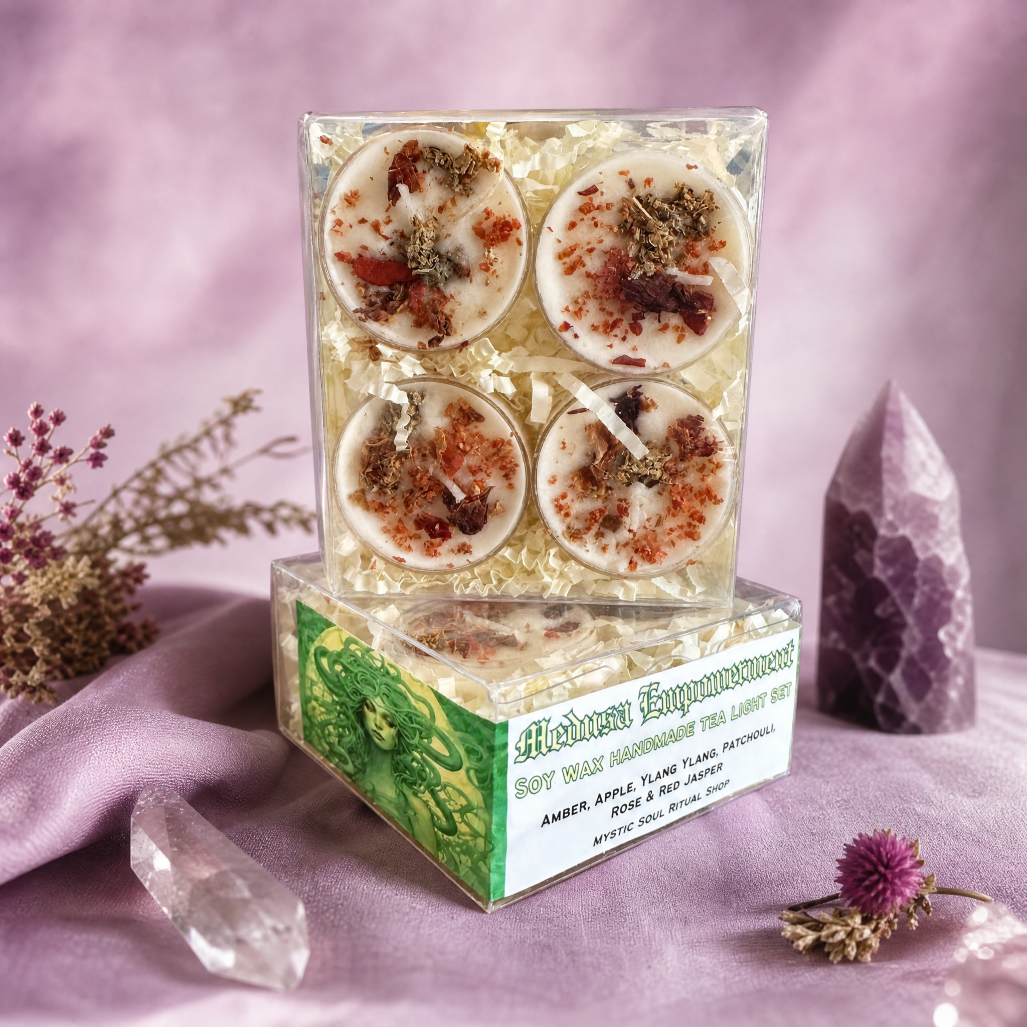 Medusa Goddess Tealight Candle Set