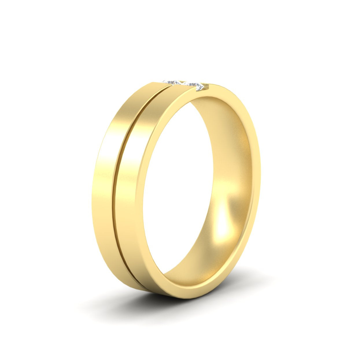 Mens 2 Stone Band