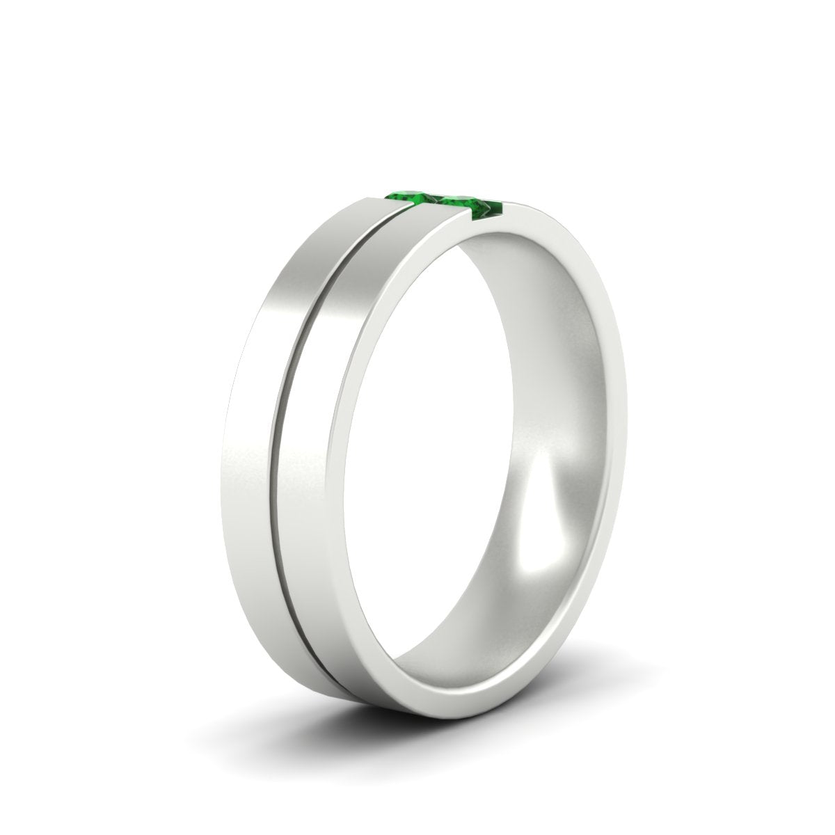 Mens 2 Stone Band