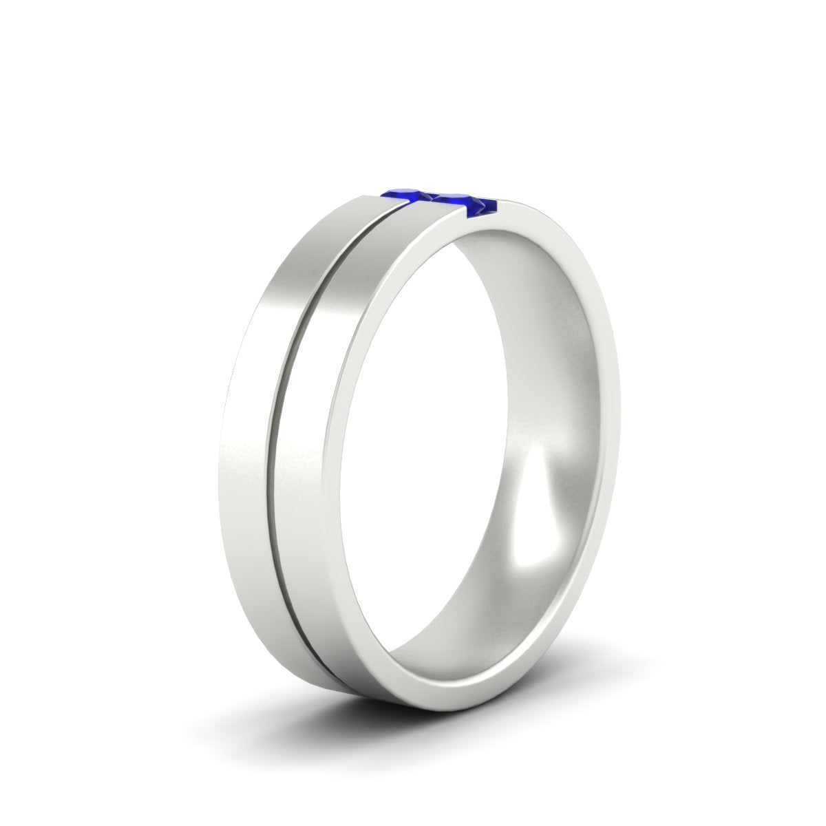 Mens 2 Stone Band