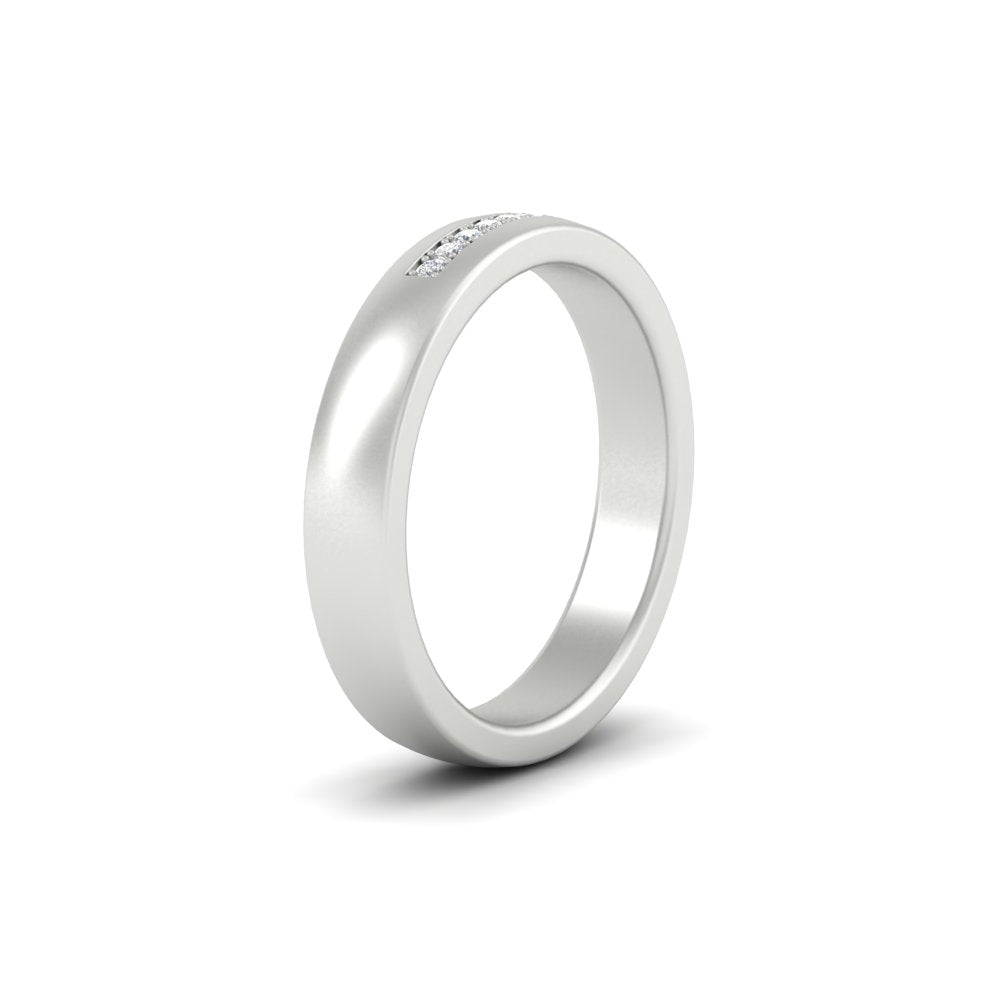 Mens 9 Stone Simple Diamond Band