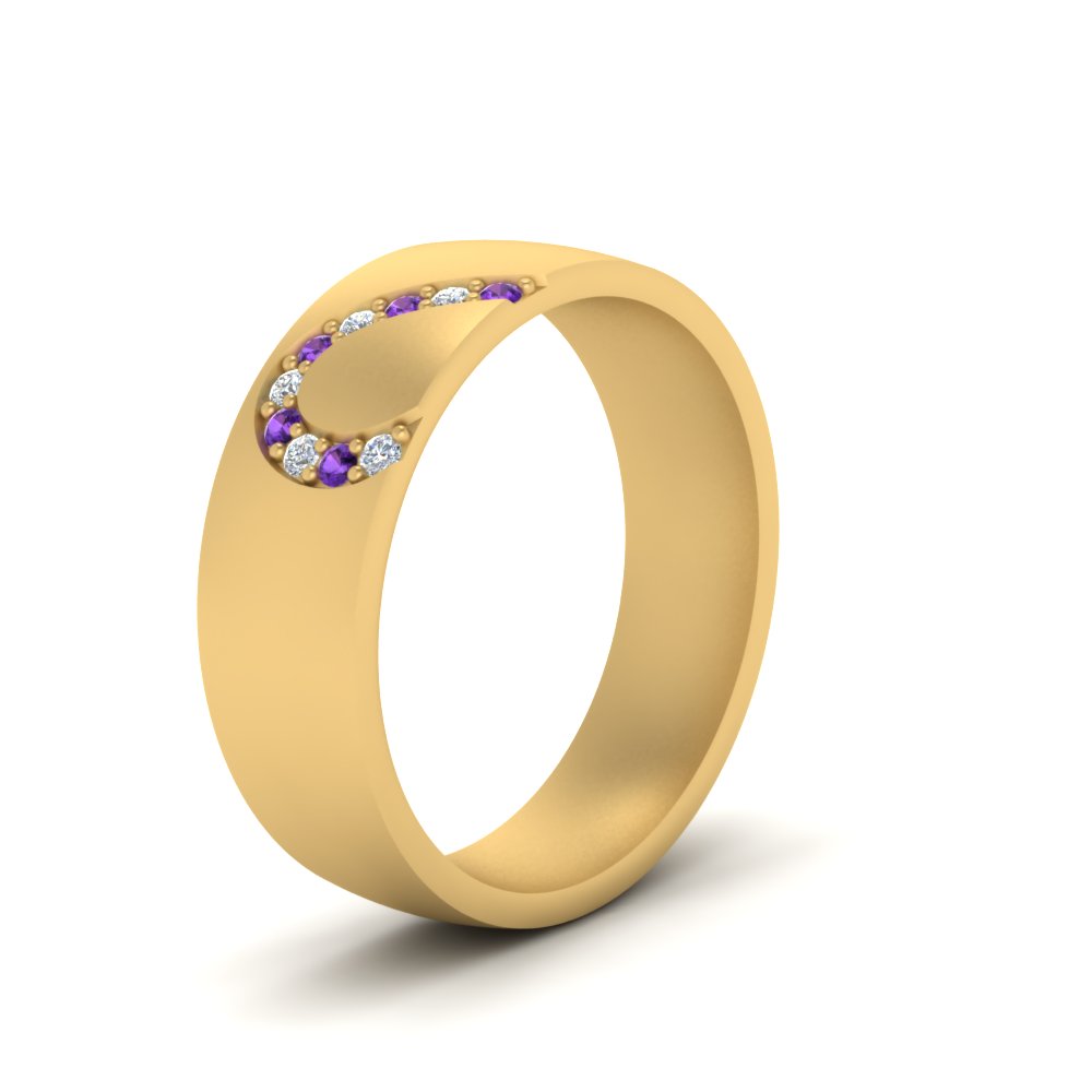 Mens Anniversary Band With Diamonds
