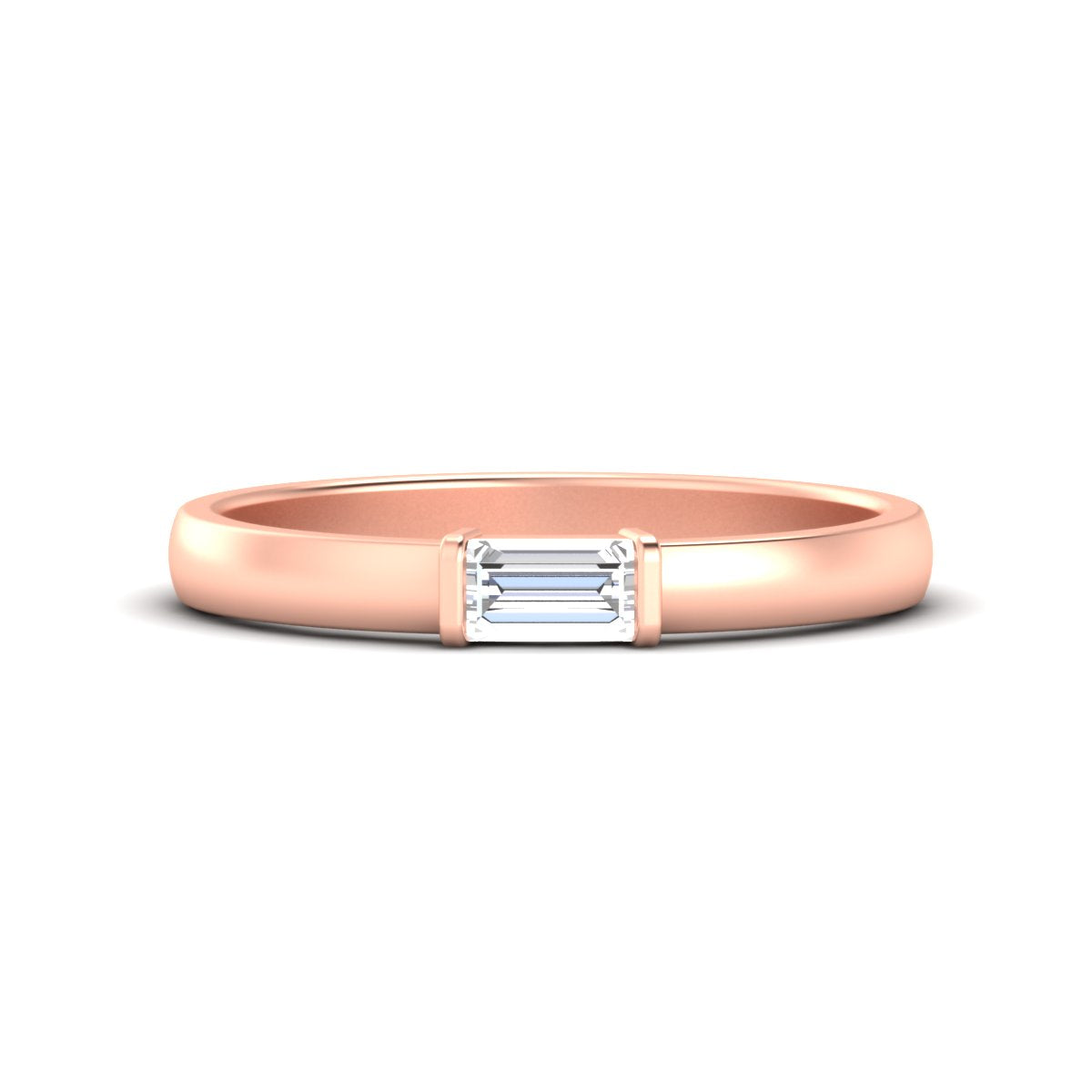 Mens Baguette Diamond Engagement Ring