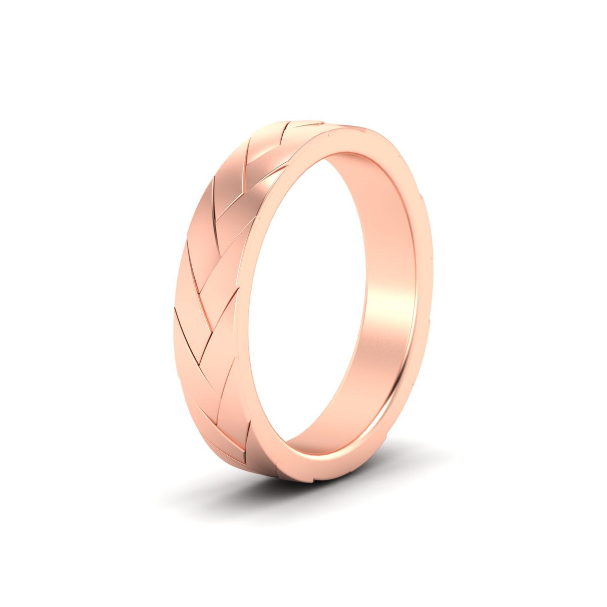 Mens Braided Design Promise Ring