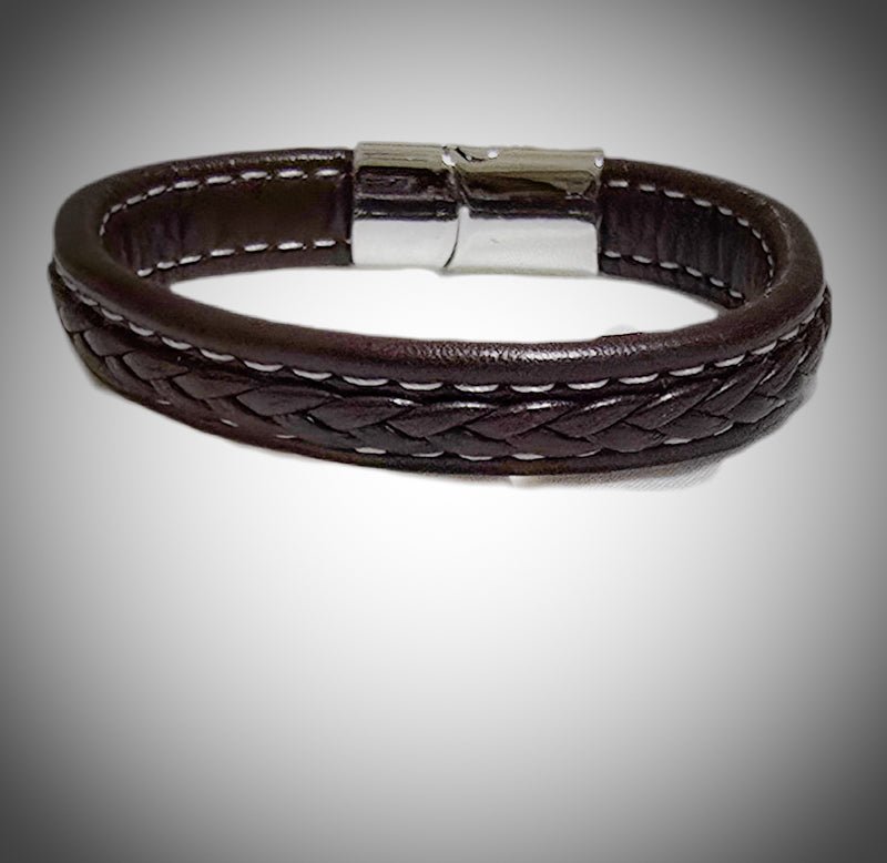 Men's Natural Turquoise and Wood Bracelet
