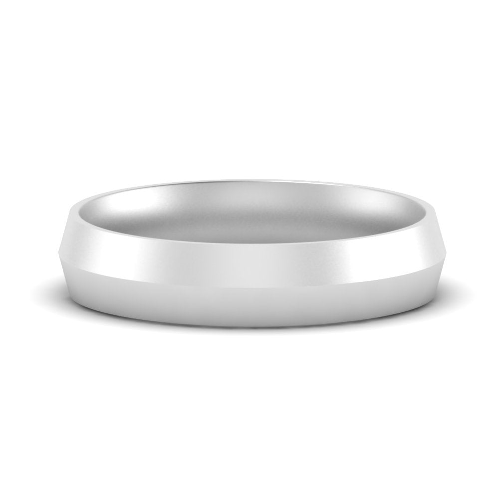 4 mm Comfort Fit Knife Edge Mens Band