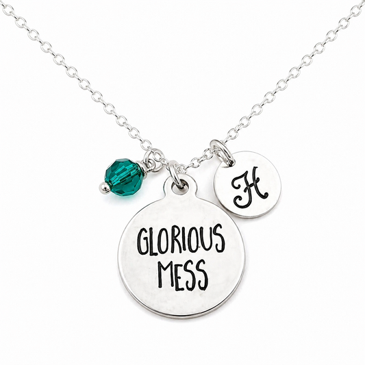 Glorious Mess Charm Necklace - Personalized Sterling Silver Jewelry