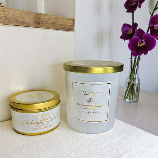Midnight Orchid - Luxe Hand-Poured Natural Coconut Wax Candle