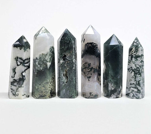 Moss Agate Destiny Tower