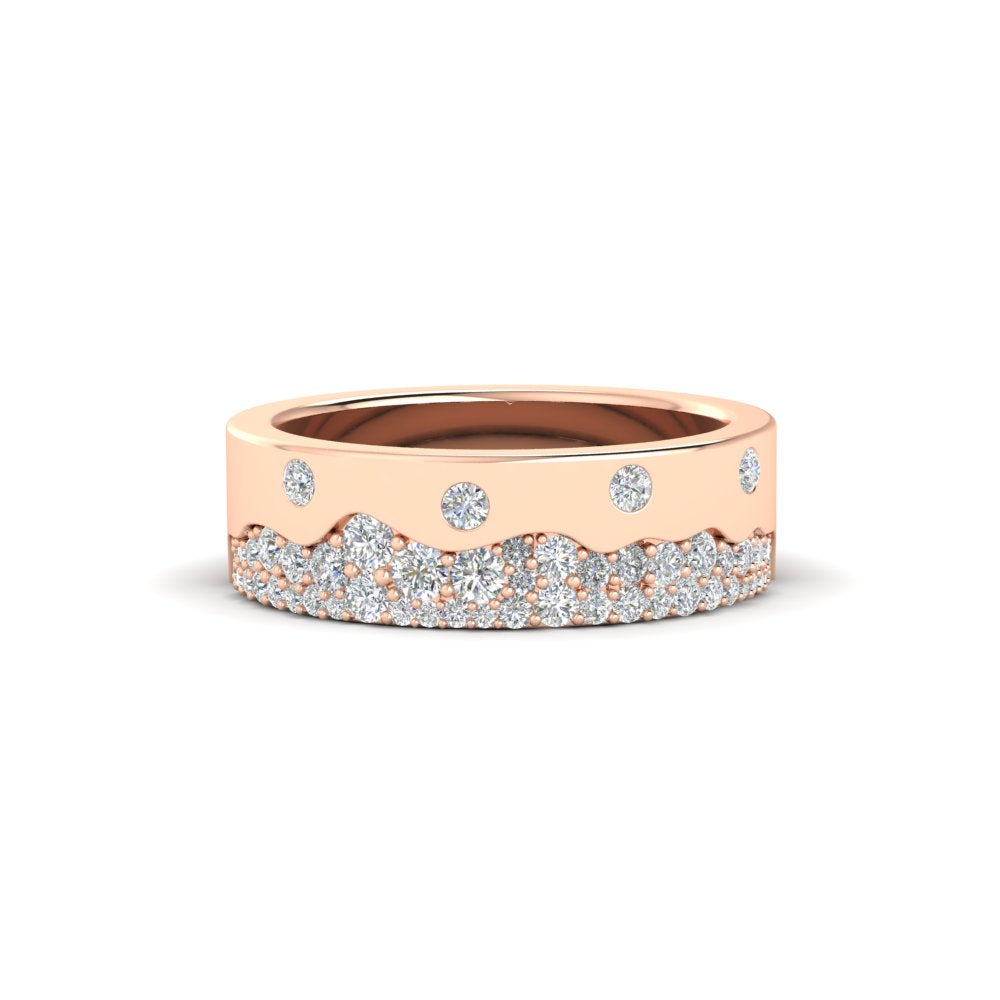 Mountain Stone Mens Wedding Ring