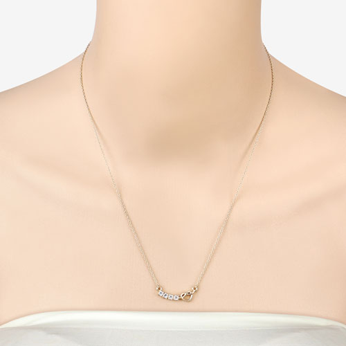 0.24 Carat Genuine Aquamarine .925 Sterling Silver Necklace