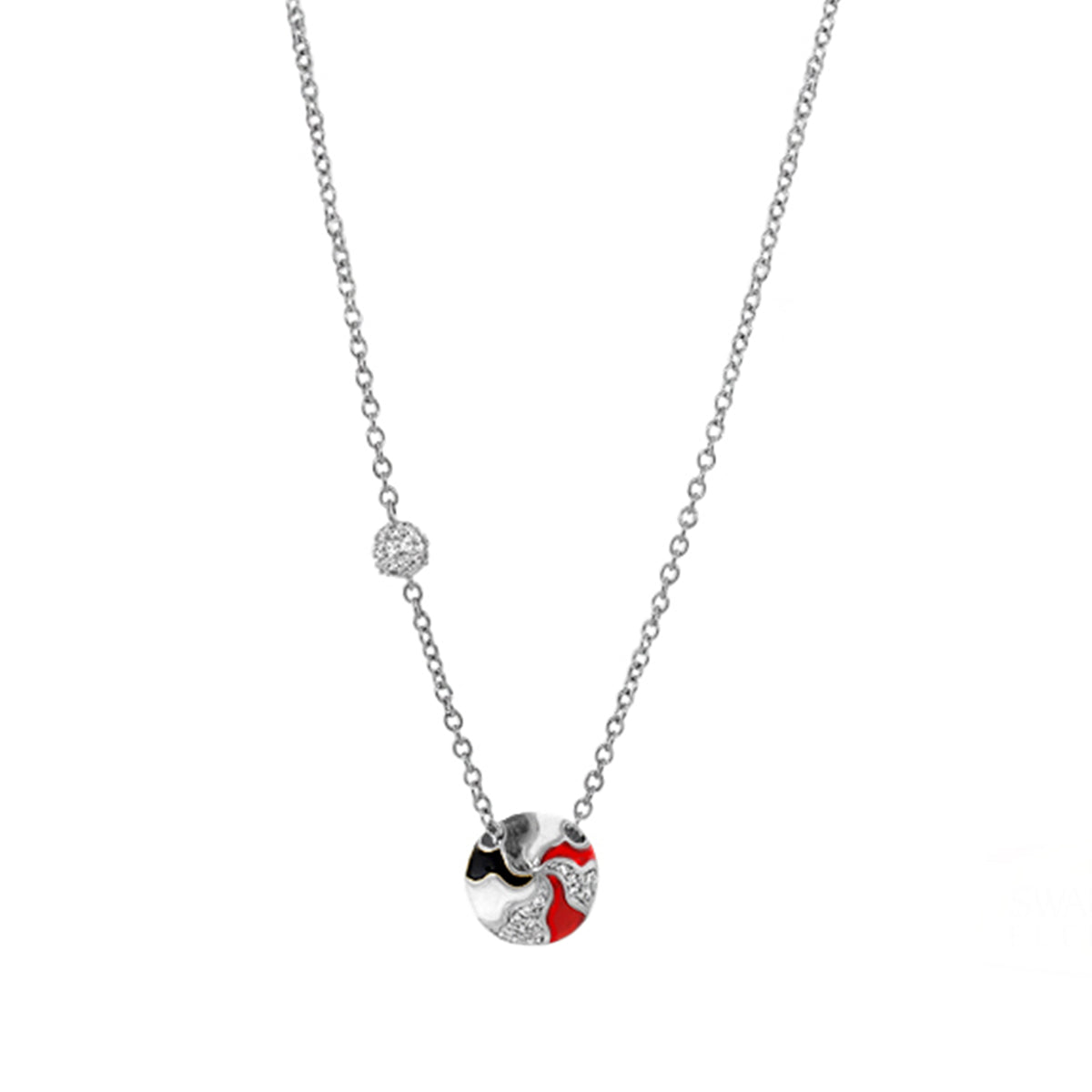 Earth Wind and Pave Necklace