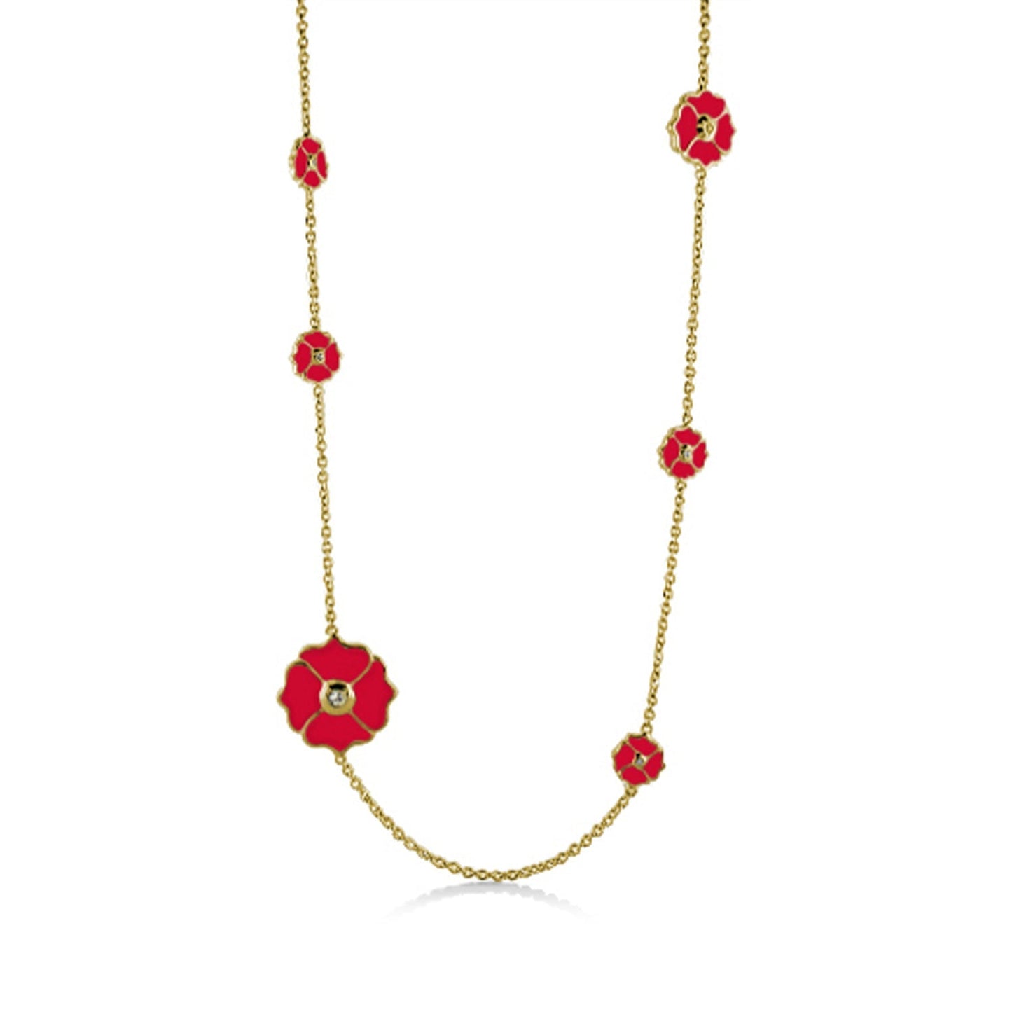 Poppy Love Long Necklace