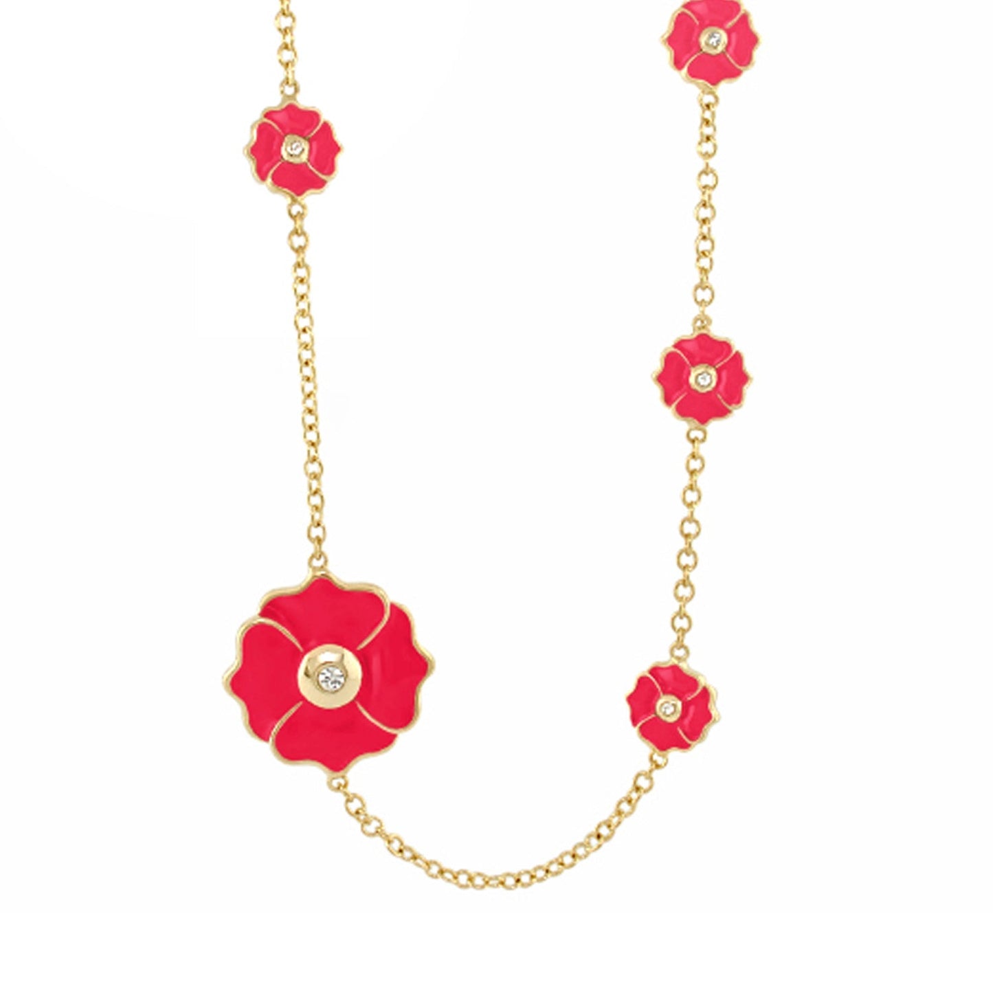 Poppy Love Long Necklace
