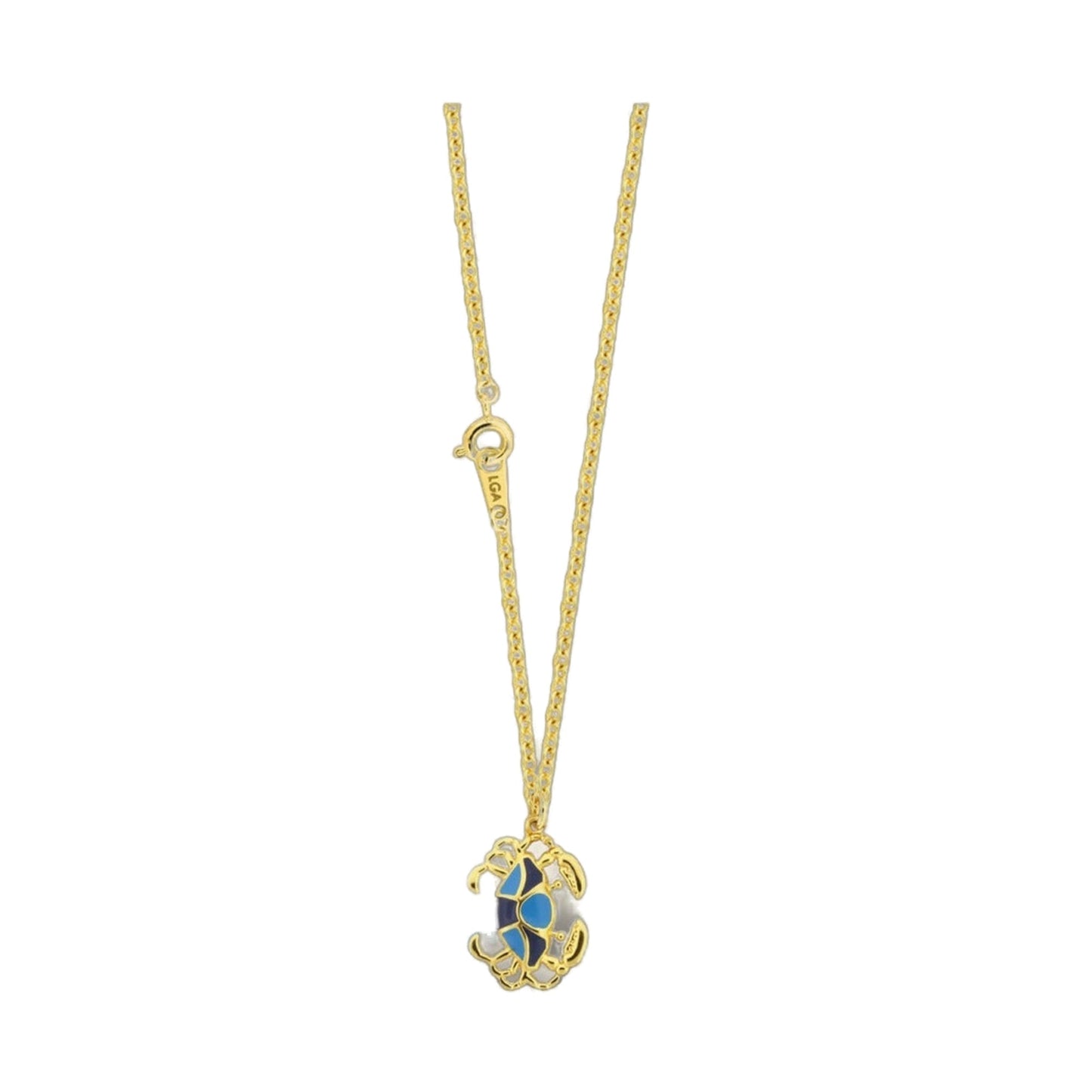 Bluecrab Pendant With Necklace