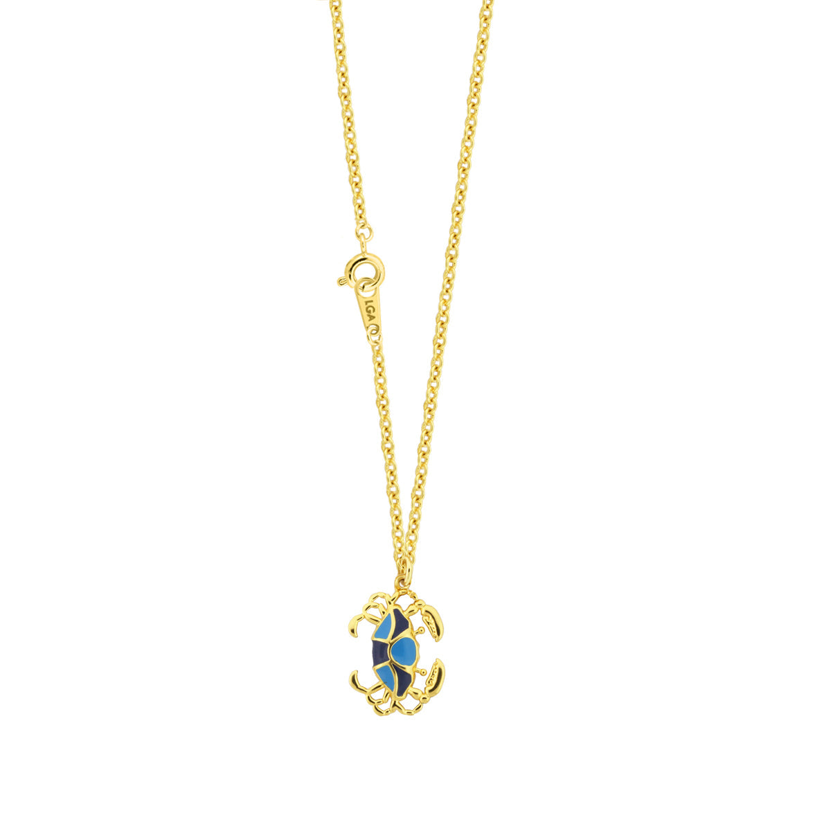 Bluecrab Pendant With Necklace