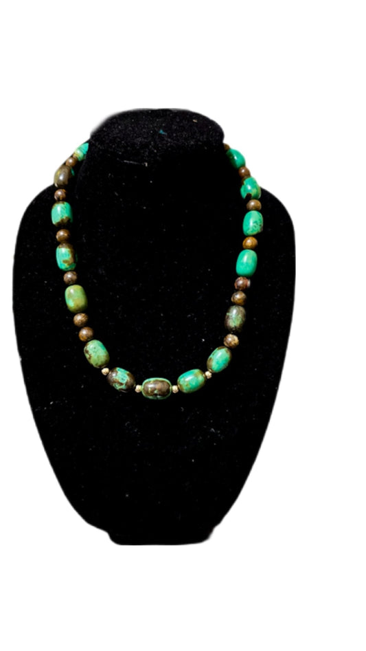 Natural Green Turquoise Necklace