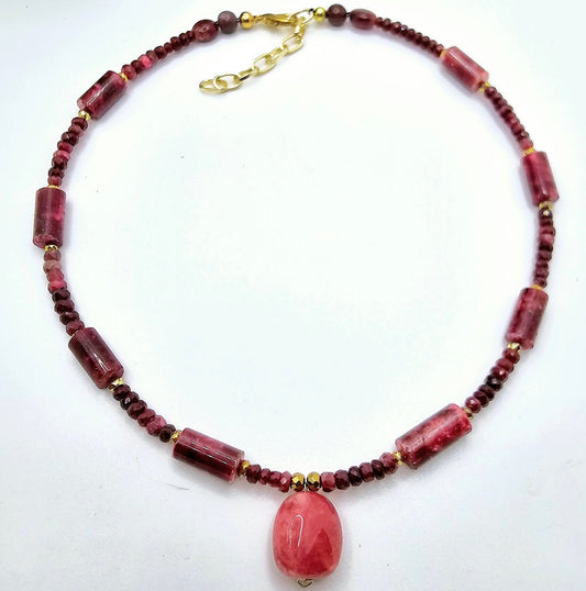 Natural Ruby Choker Necklace