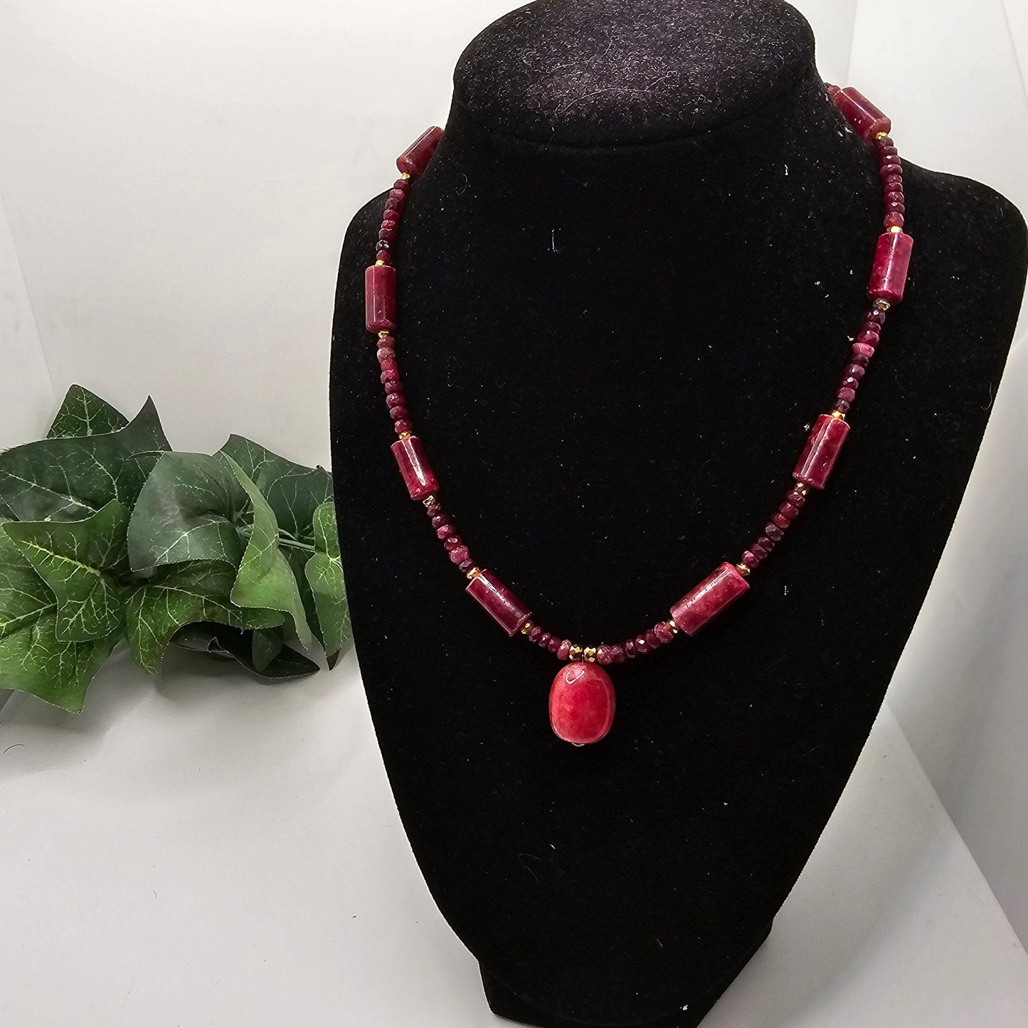 Natural Ruby Choker Necklace