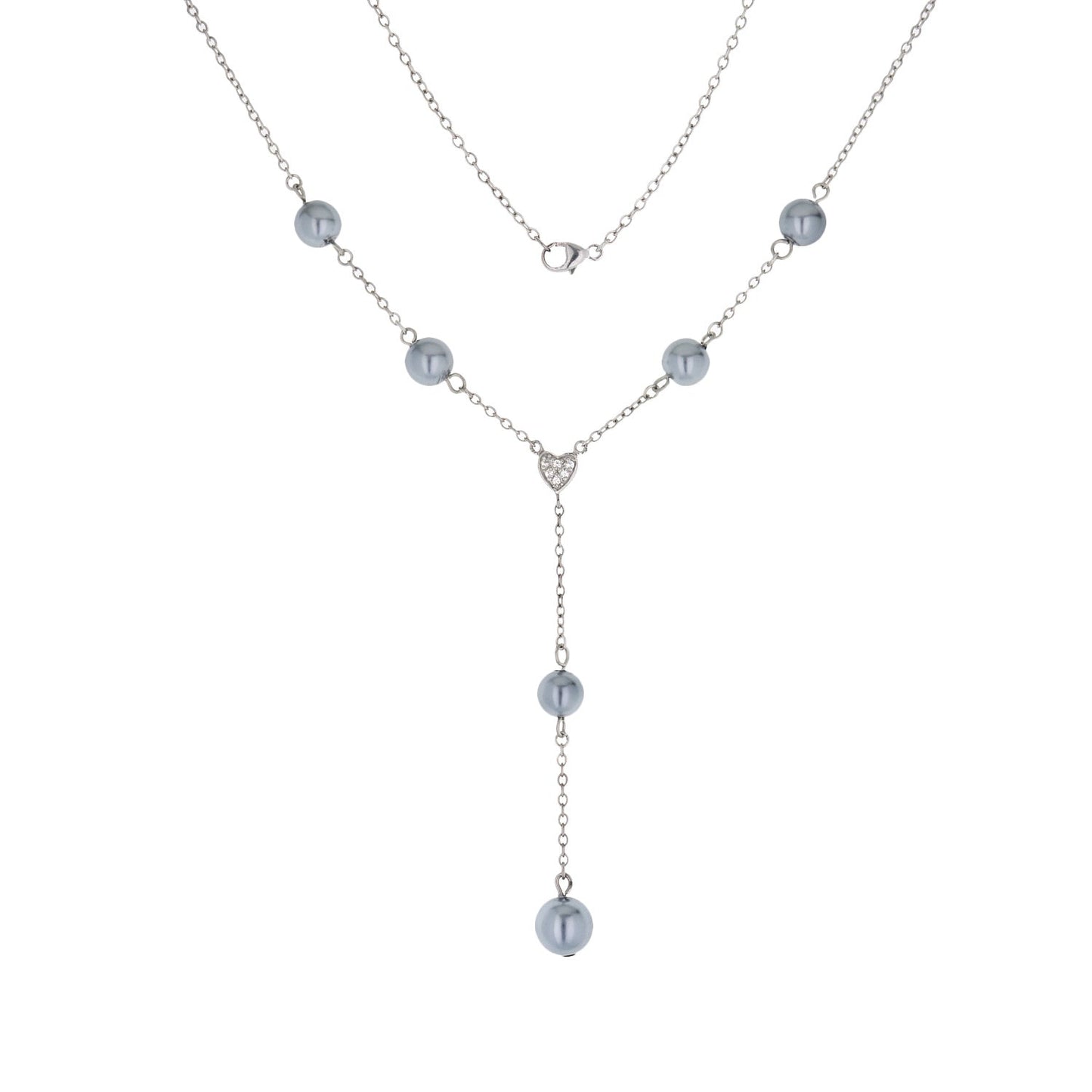 925 Pearl Y Necklace