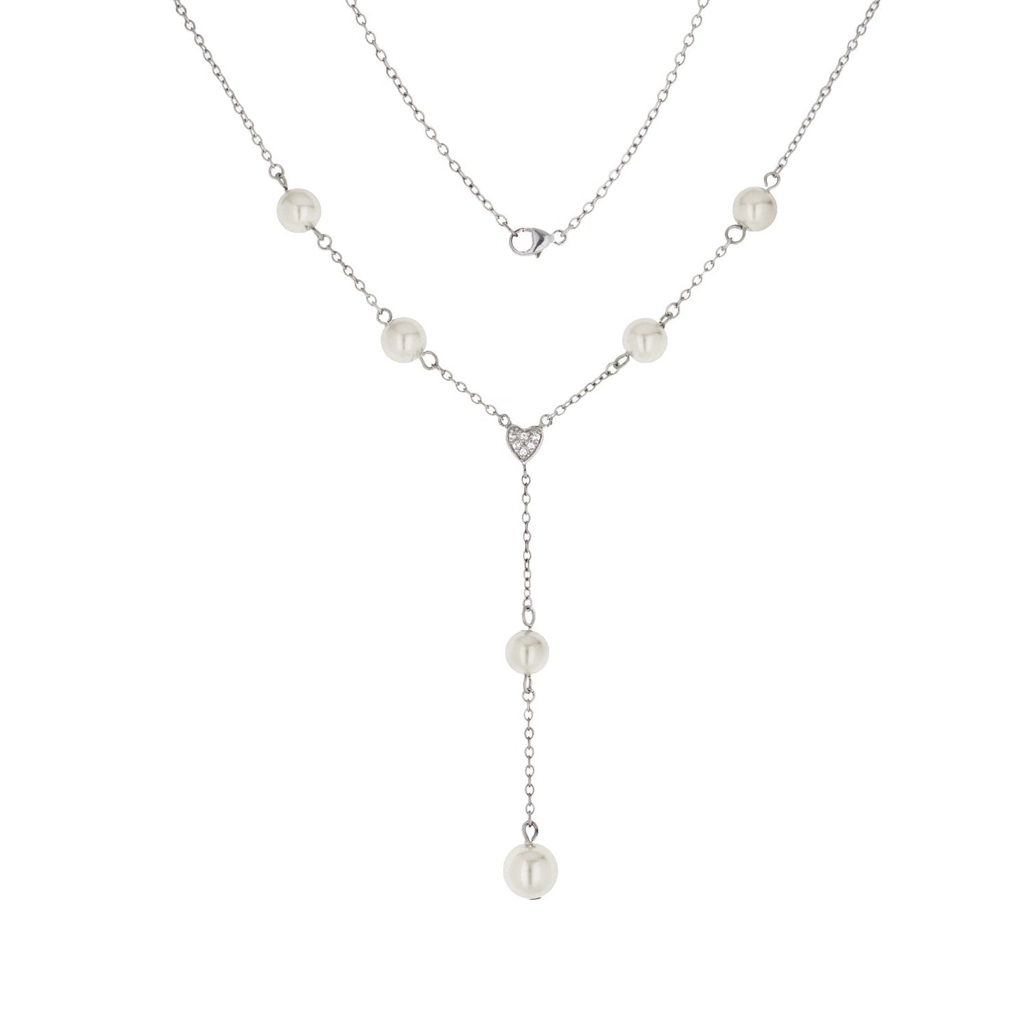 925 Pearl Y Necklace