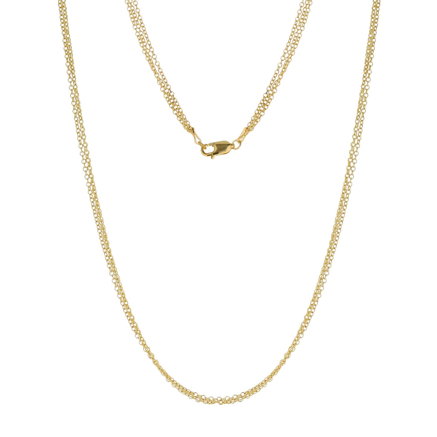 925 Triple Chain Necklace