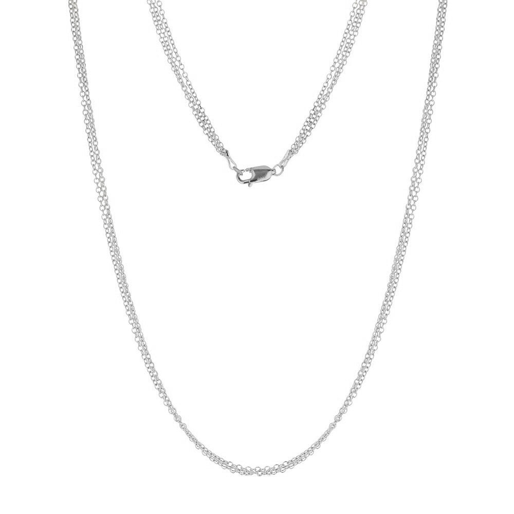 925 Triple Chain Necklace