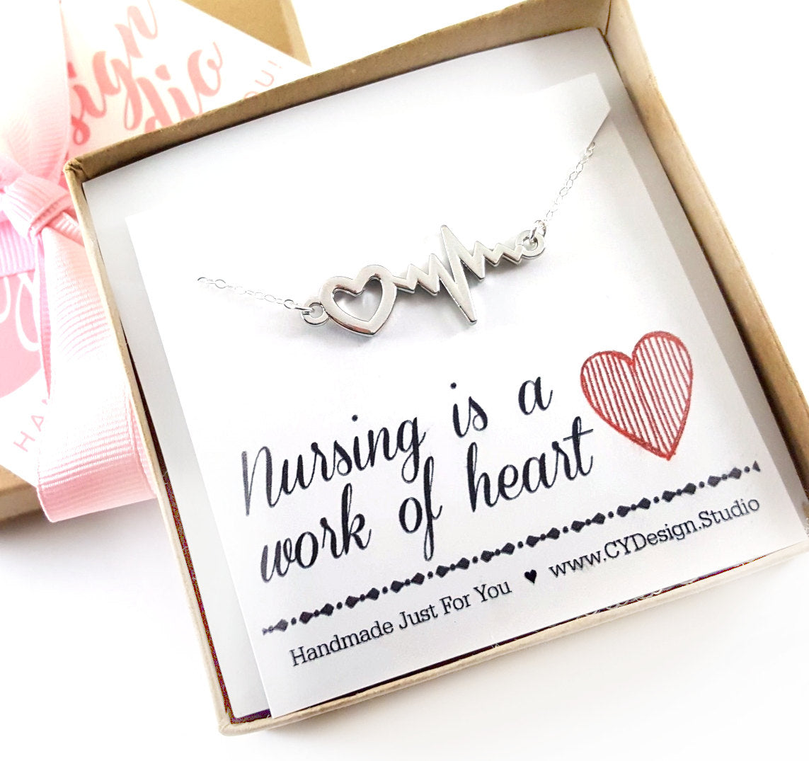 Nursing is a Work of Heart Necklace