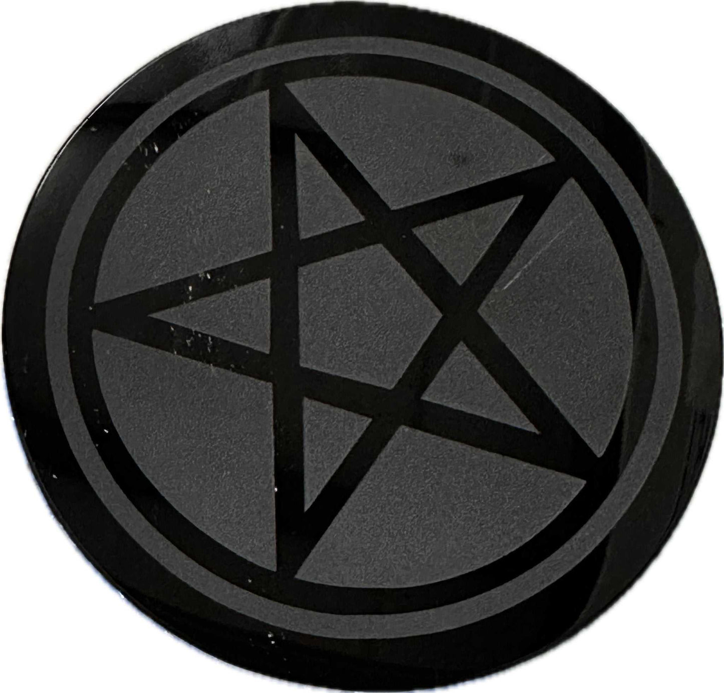 Obsidian Charging Coaster - Pentacle
