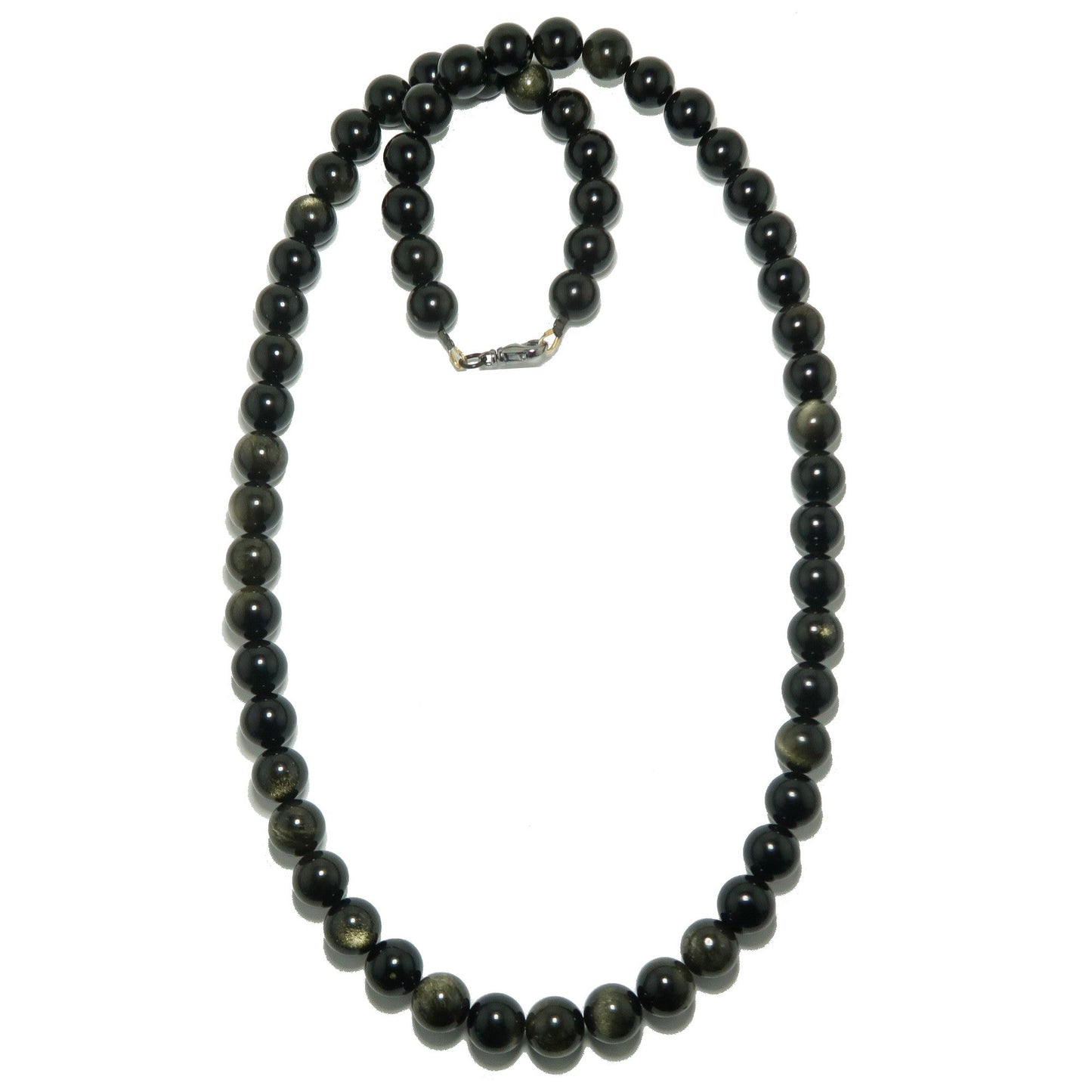 Gold Sheen Obsidian Necklace Bedazzle My Style