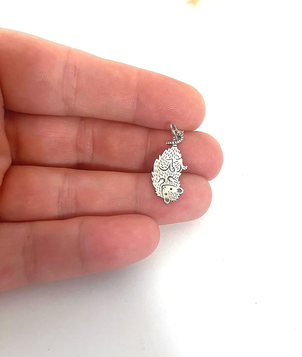 Opossum Possum Charm Sterling Silver Necklace