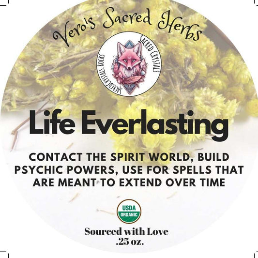 Herb Garden - Organic Life Everlasting .25 oz
