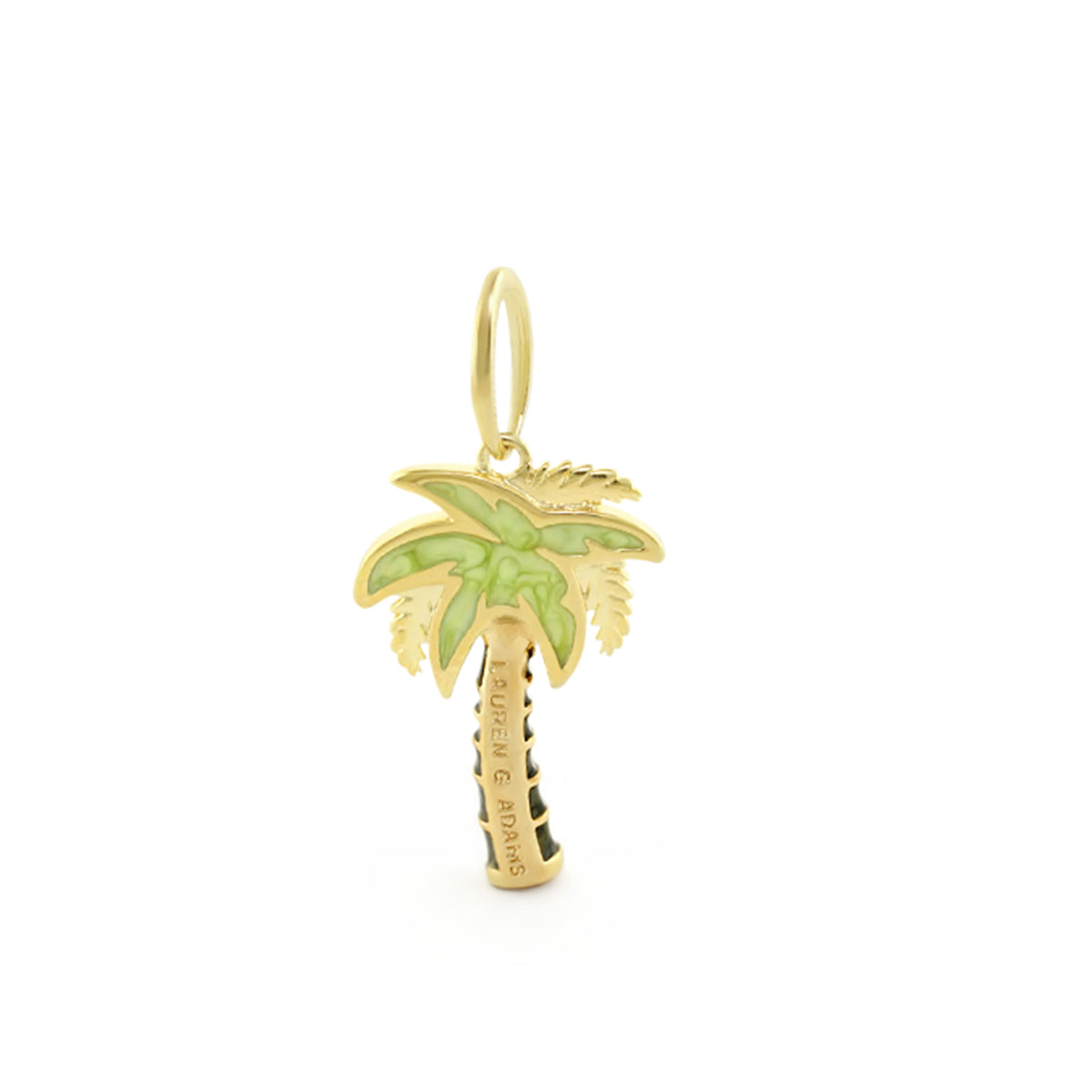 18K Gold Palm Tree Pendant