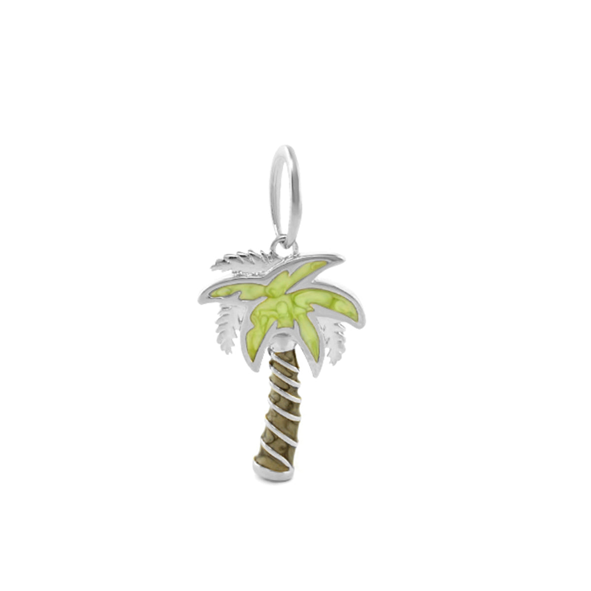 18K Gold Palm Tree Pendant
