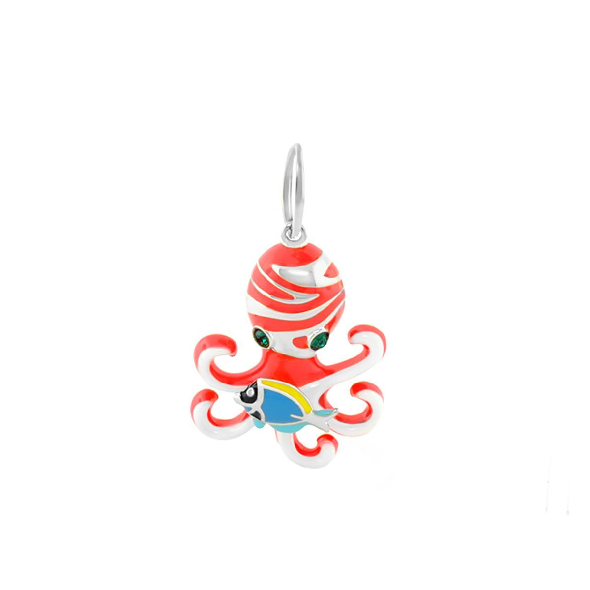 18K Gold Octopus Pendant