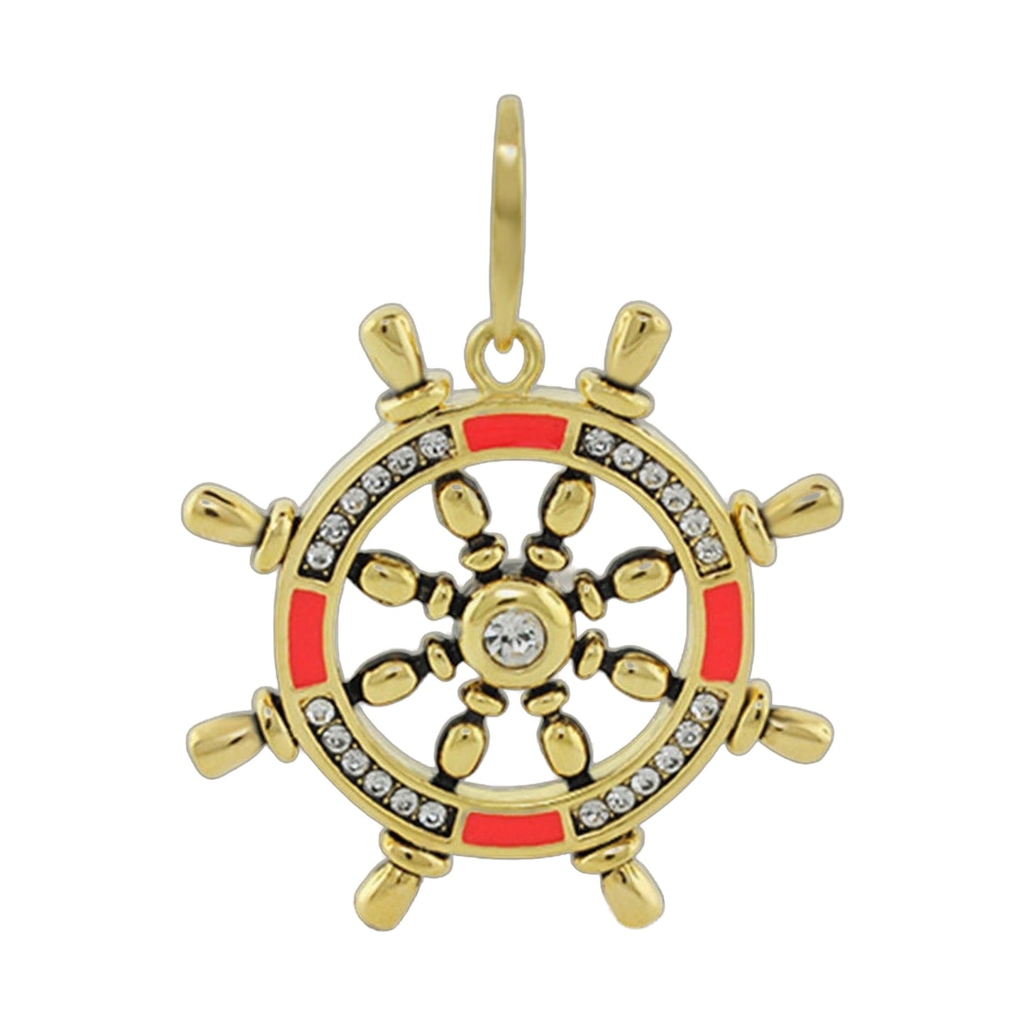 Eau Ship Wheel Pendant