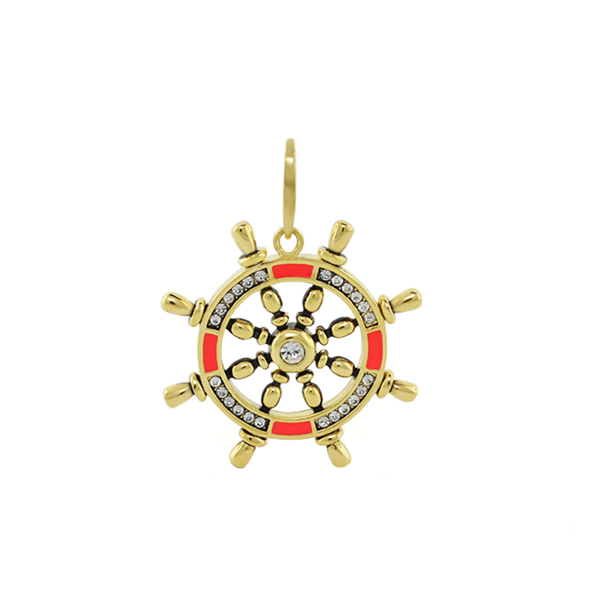 Eau Ship Wheel Pendant