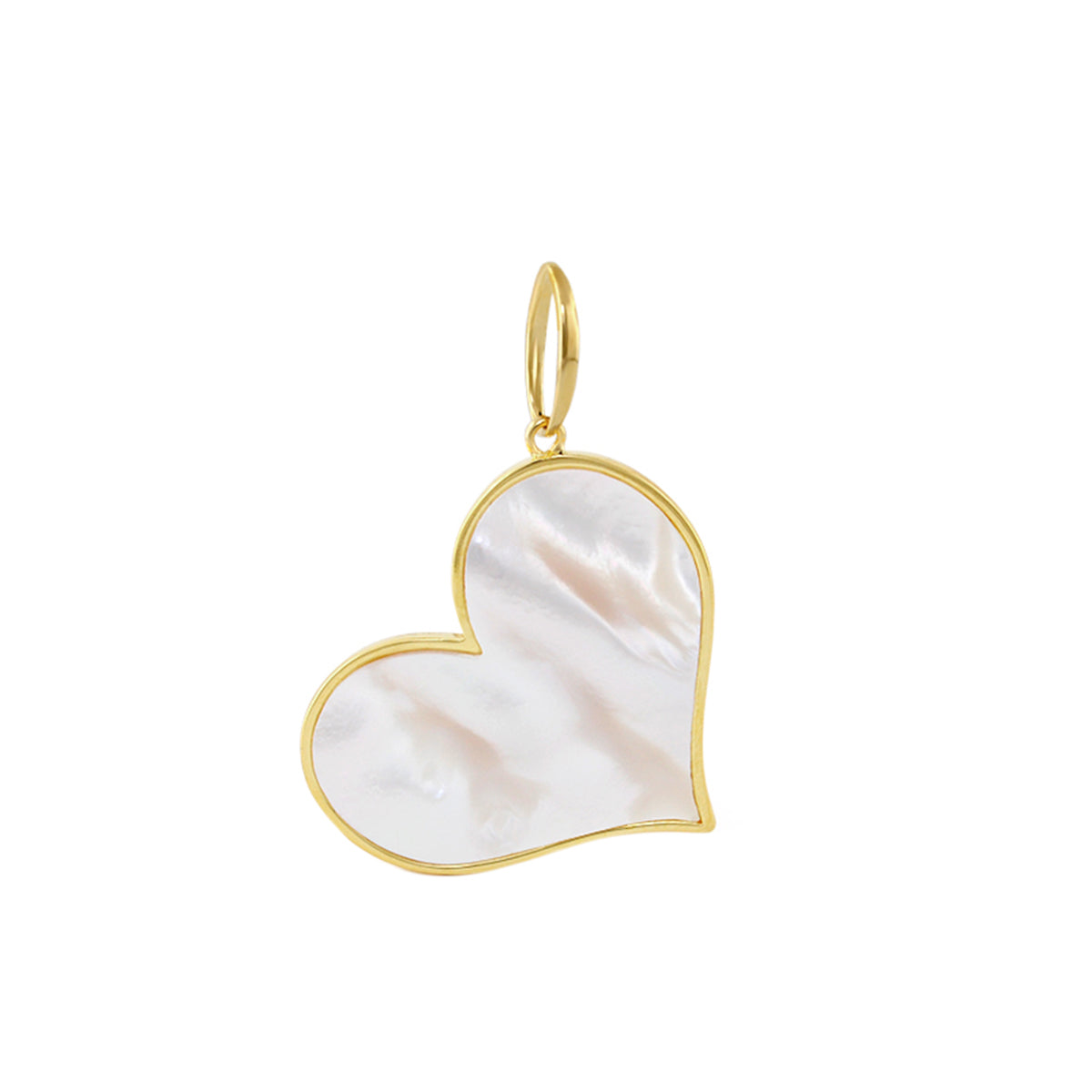 18K Gold Mother of Pearl Pendant