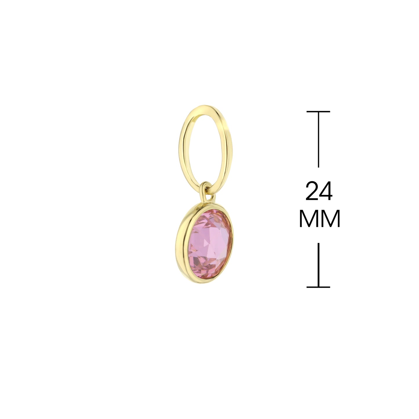 October Birthstone Color Pendant