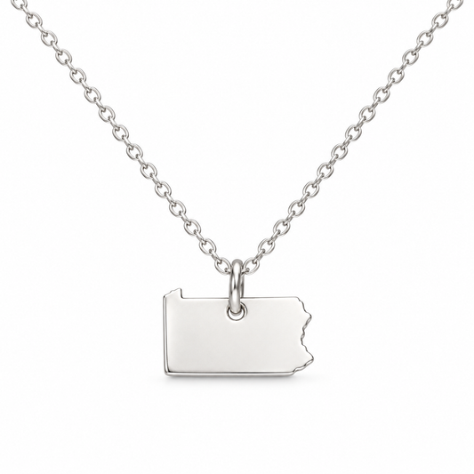 Tiny Pennsylvania State Necklace