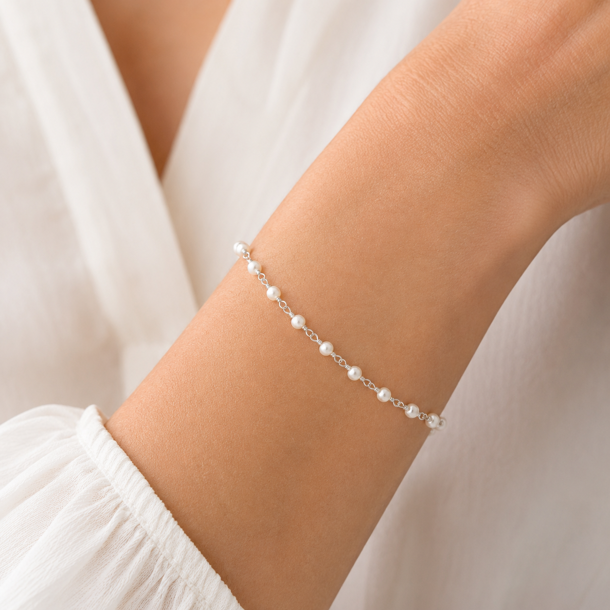 Sterling Silver Freshwater Pearl Bracelet