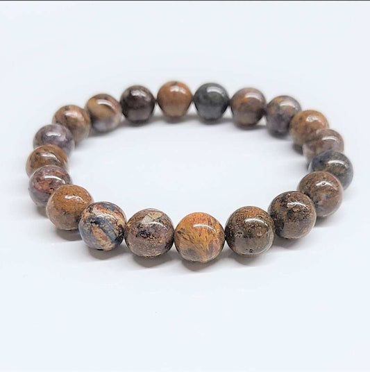 Pietersite Round Bead Bracelet - Strong Leadership