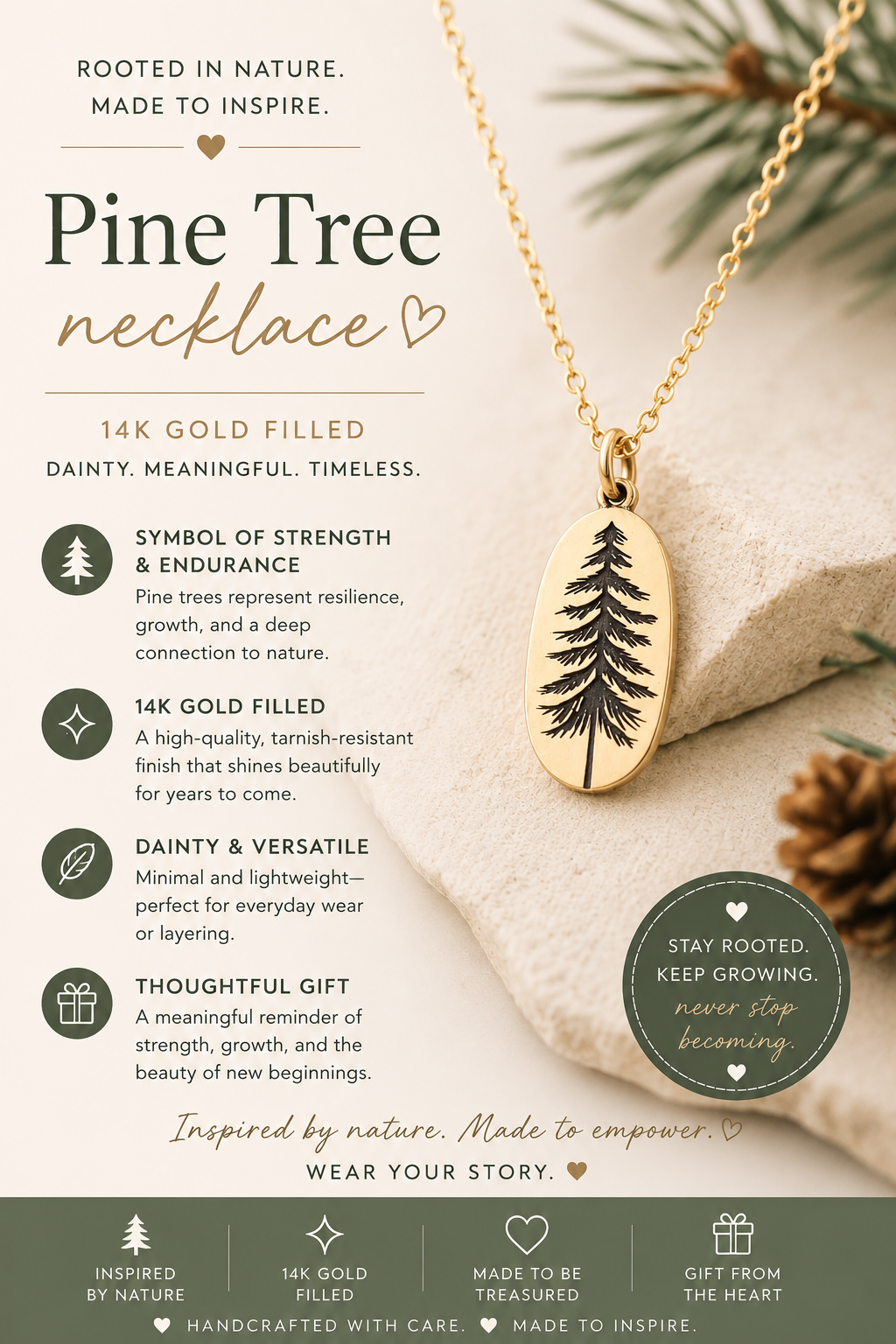 Pine Tree Necklace