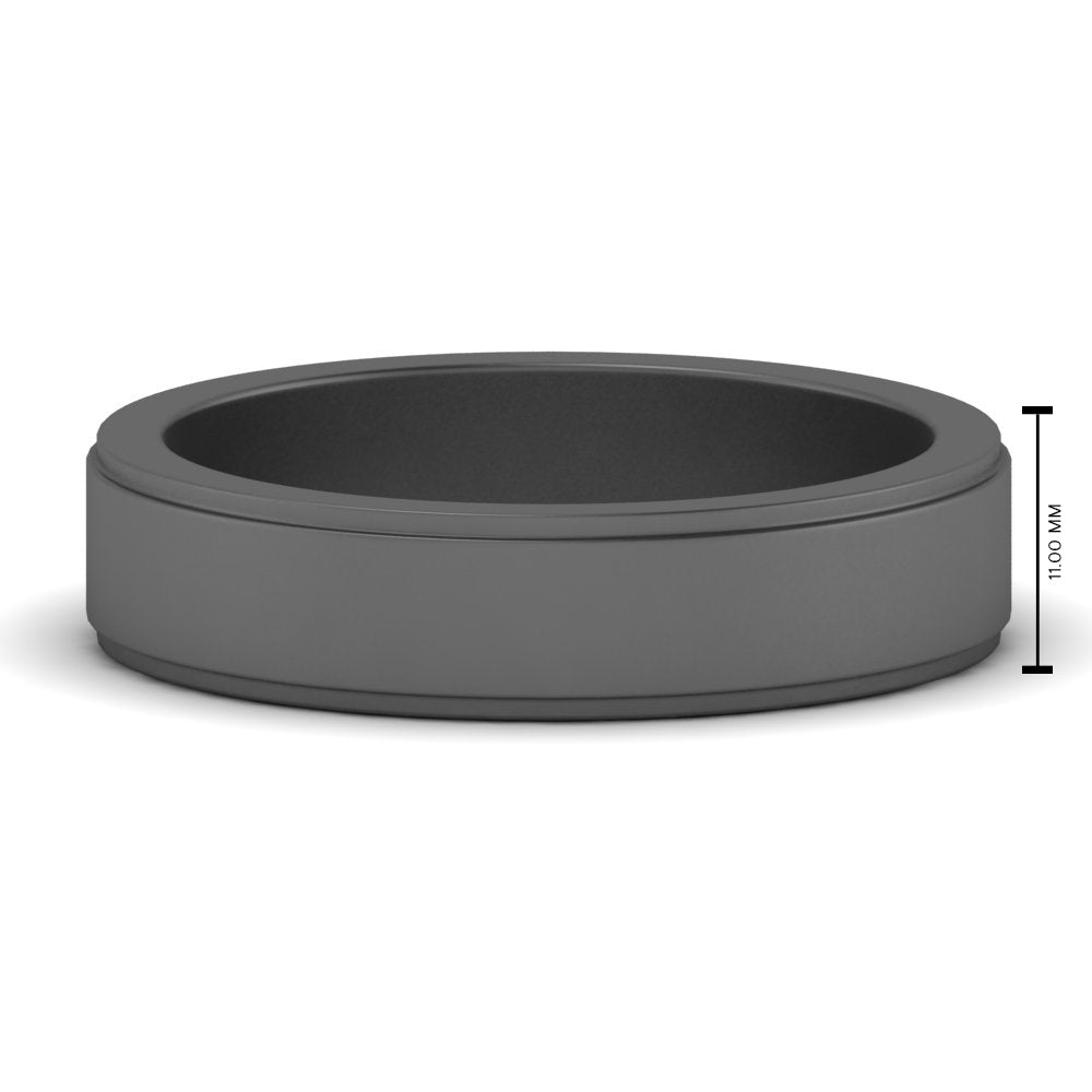 Simple Flat Wedding Band 4MM