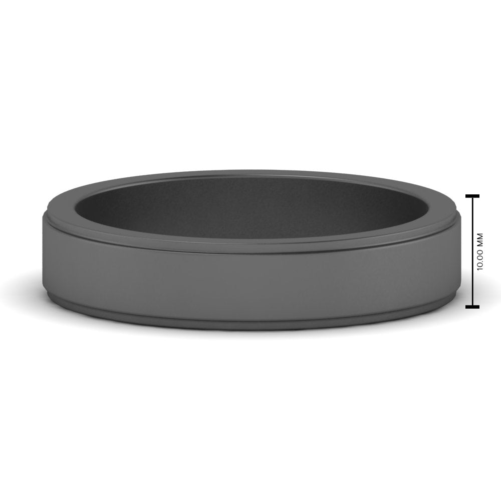 Simple Flat Wedding Band 4MM