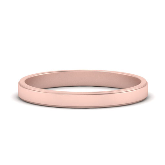Simple Flat Wedding Band 4MM