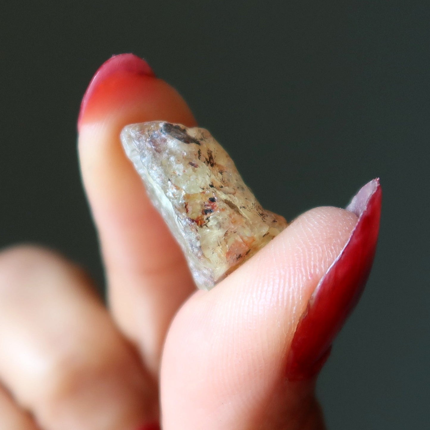 Prehnite Raw Crystal Green Love Myself Gemstone