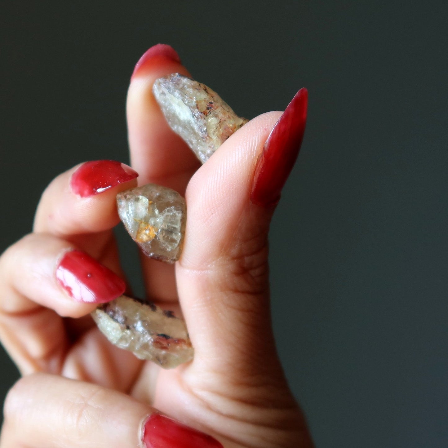 Prehnite Raw Crystal Green Love Myself Gemstone